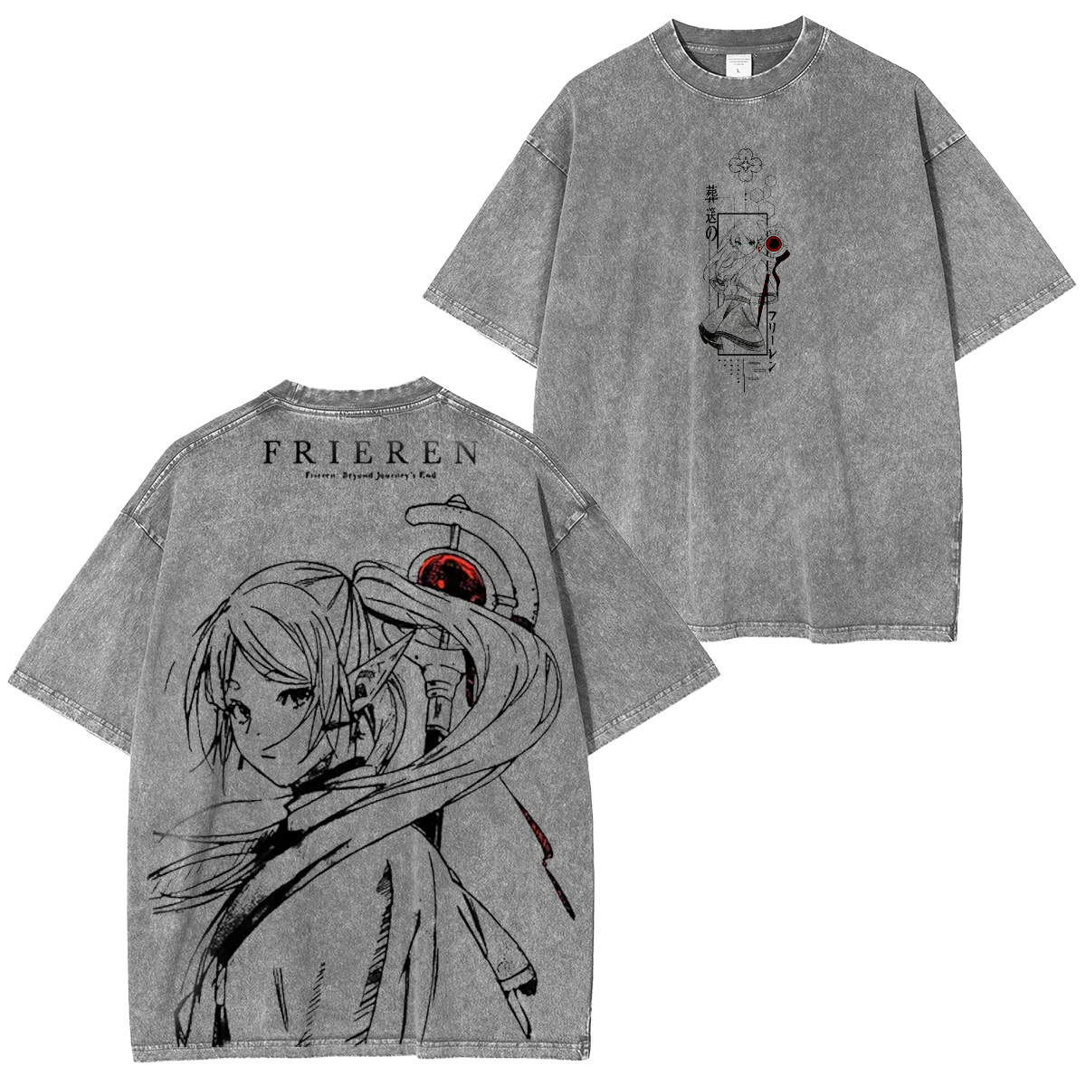 Frieren Beyond Journey's End Vintage Washed T-shirt/Crewneck/Hoodie