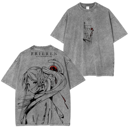 Frieren Beyond Journey's End Vintage Washed T-shirt/Crewneck/Hoodie