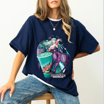 Taco Bell Baja Blast Darkstalkers Resurrection Oversized T-shirt/Crewneck/Hoodie