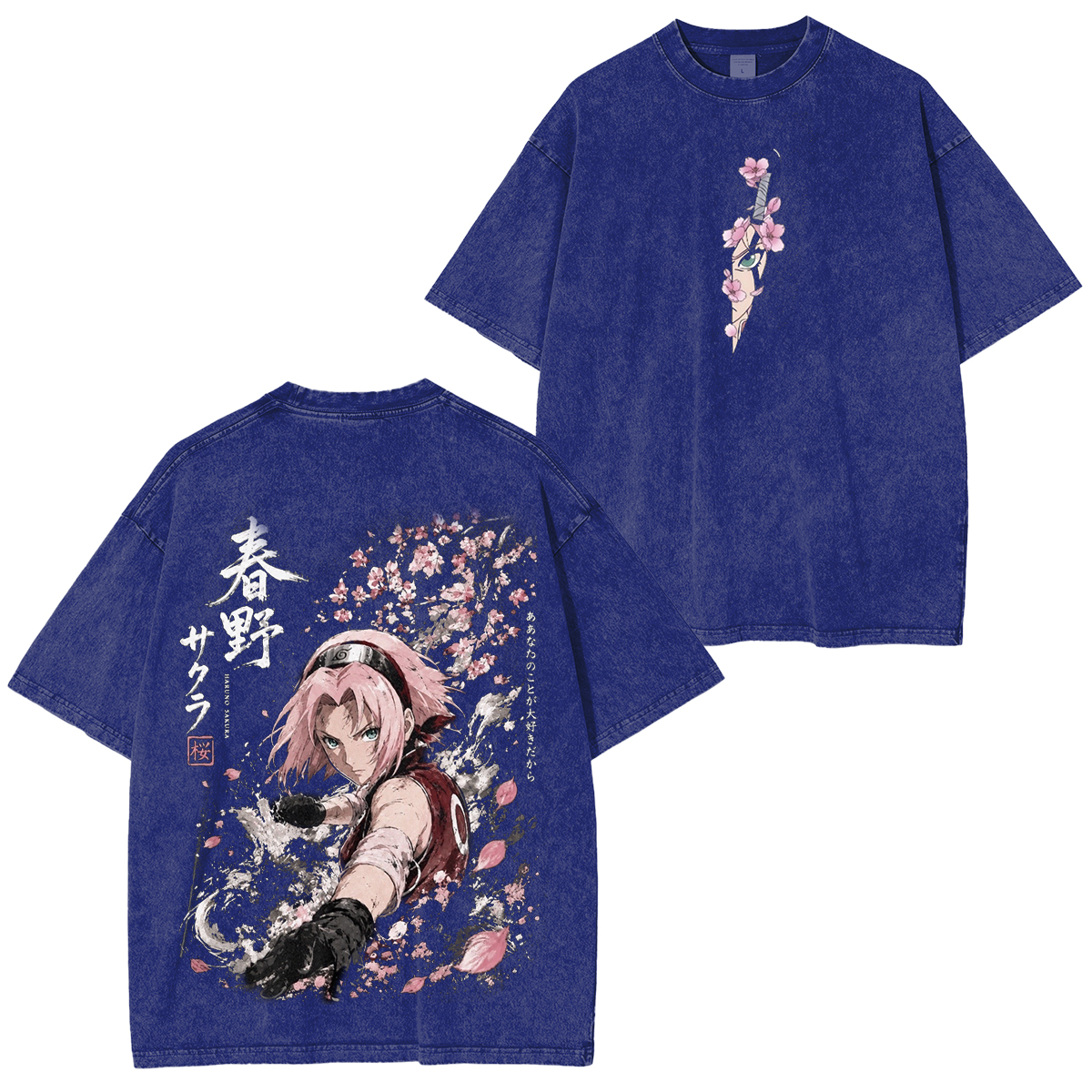 Naruto Sakura Unisex Washed T-Shirt