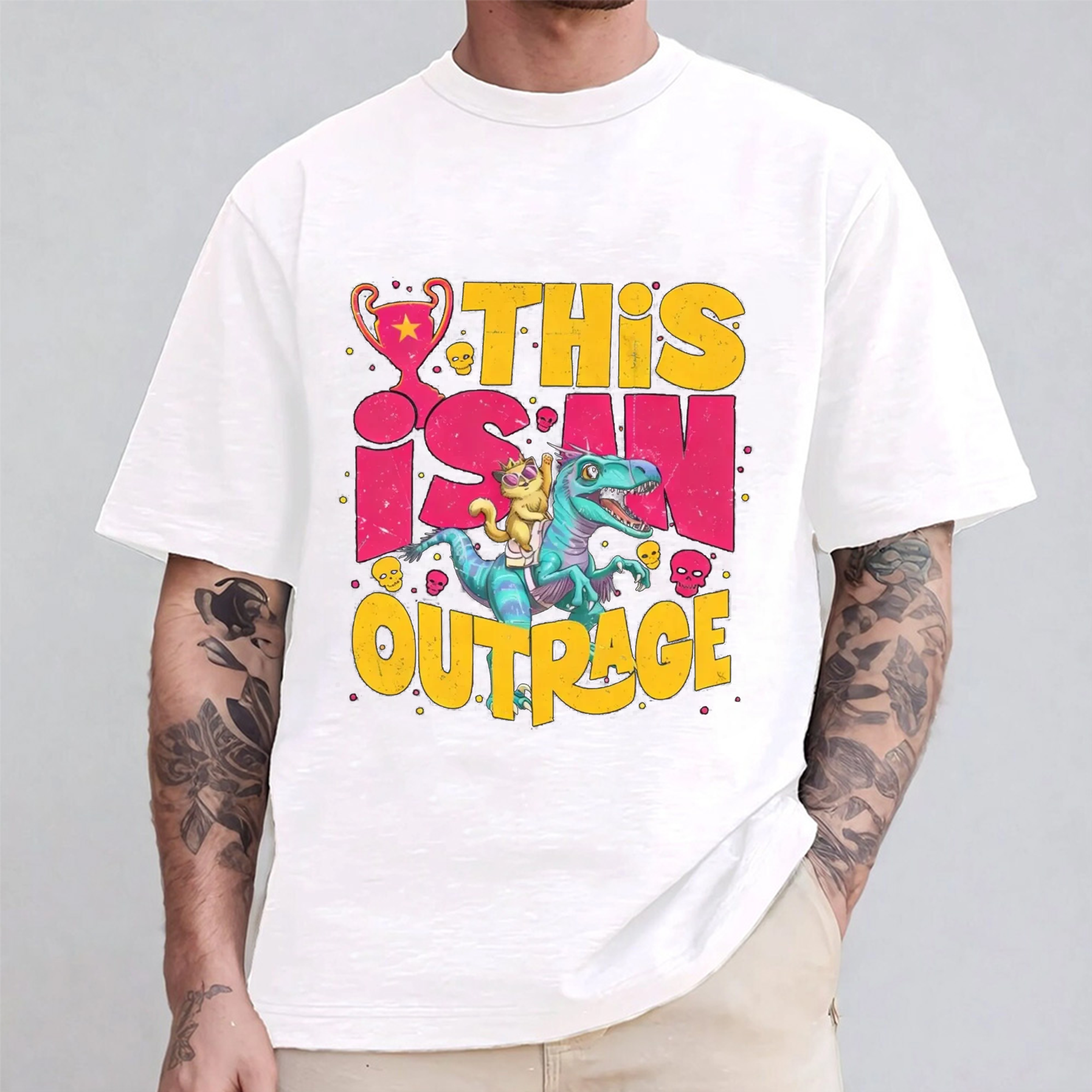 Princess Donut graphic tees This is an OUTRAGE Oversized T-shirt/Crewneck/Hoodie