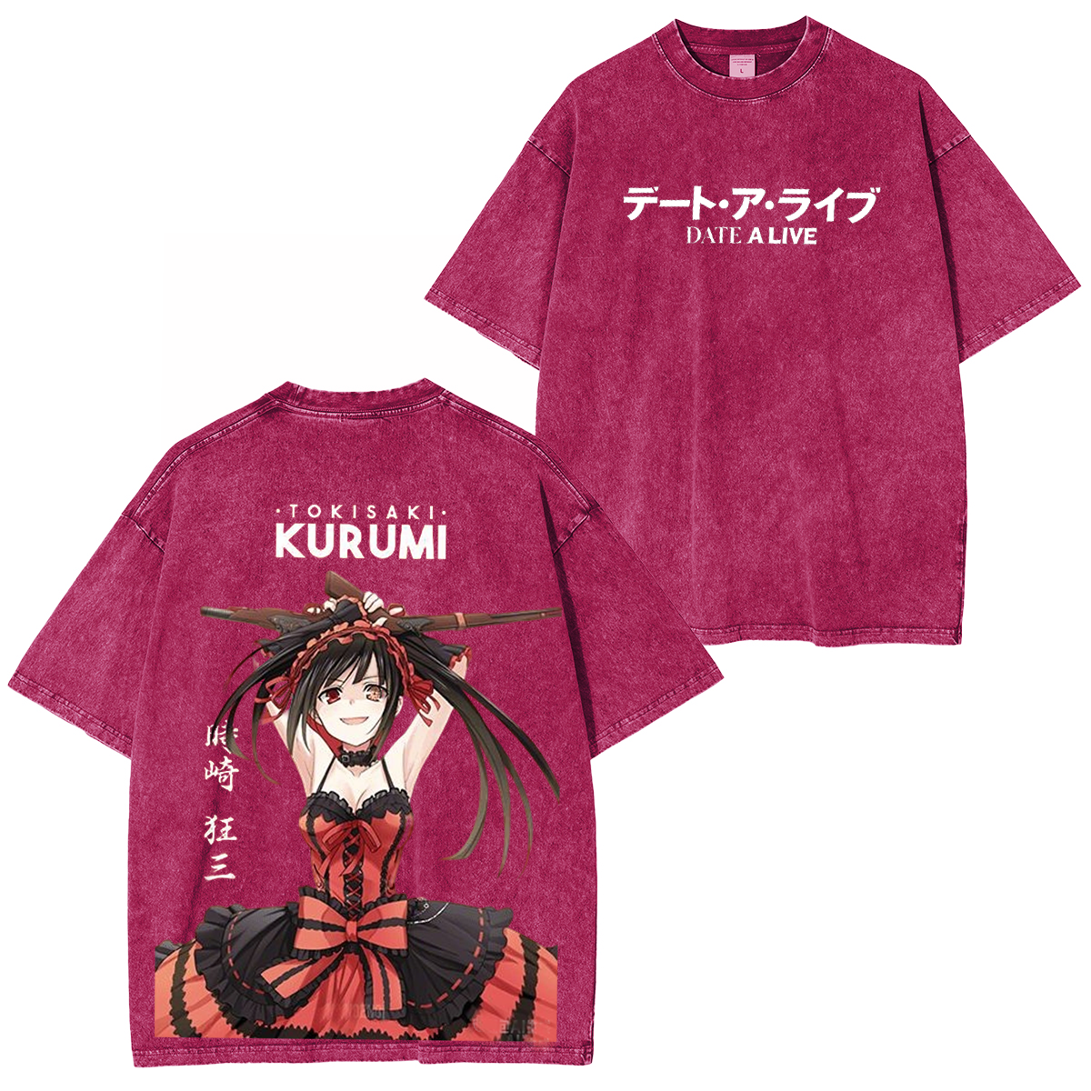 Kurumi Tokisaki Unisex Washed T-Shirt