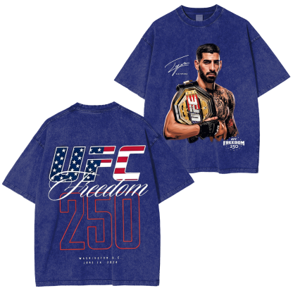 UFC Freedom Collection] UFC Freedom 250 Fighters Unisex Washed T-Shirt