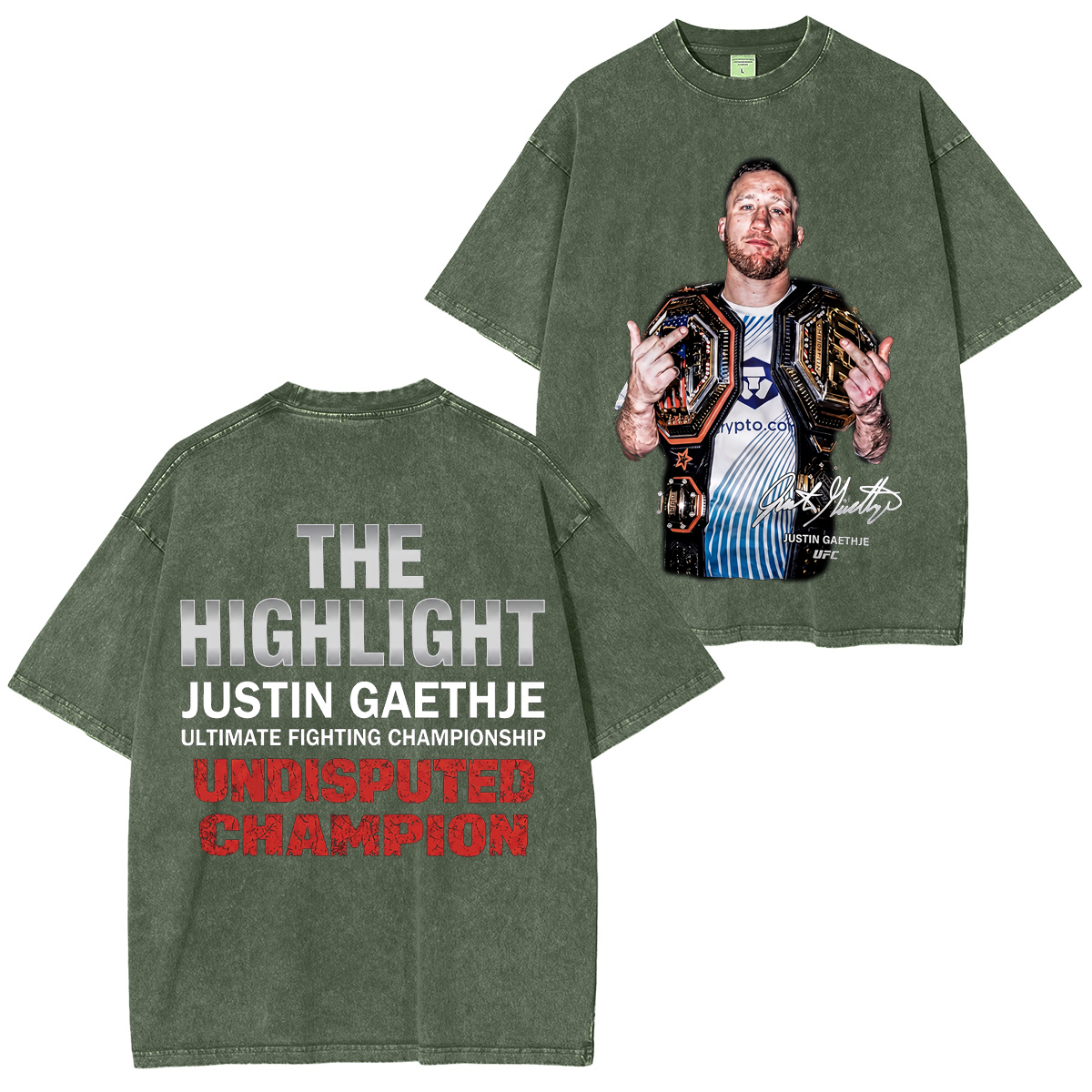 FIGHTRELIC UFC Unisex Washed T-Shirt