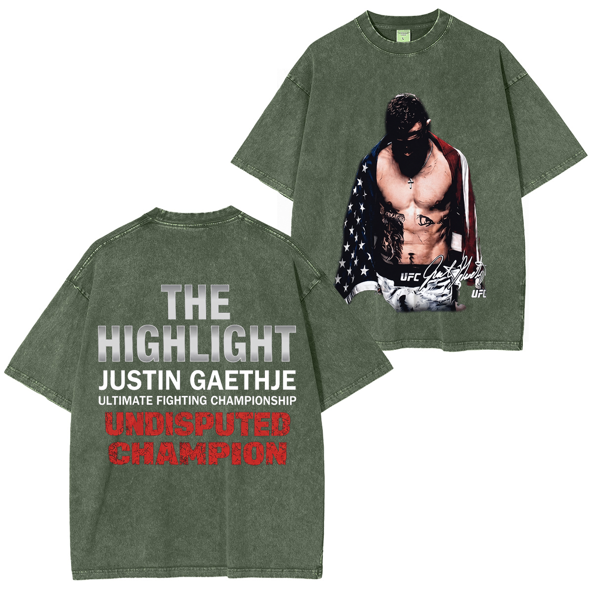 UFC Dustin The Diamond Poirier Last Dance Unisex Washed T-Shirt