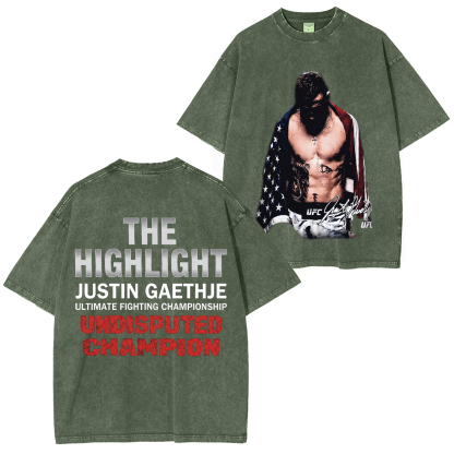 UFC Dustin The Diamond Poirier Last Dance Unisex Washed T-Shirt