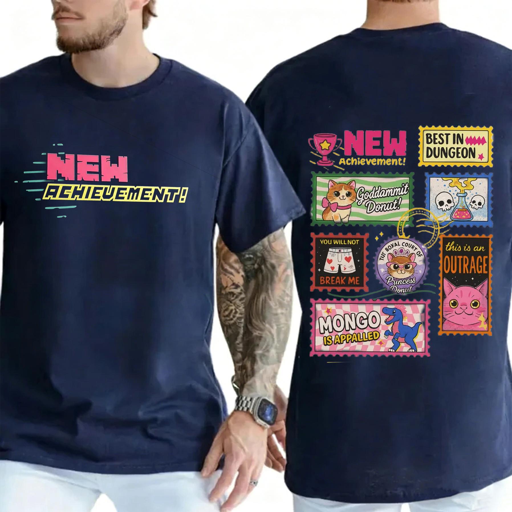 Dungeon Book Lover Book Stamps Oversized T-shirt/Crewneck/Hoodie