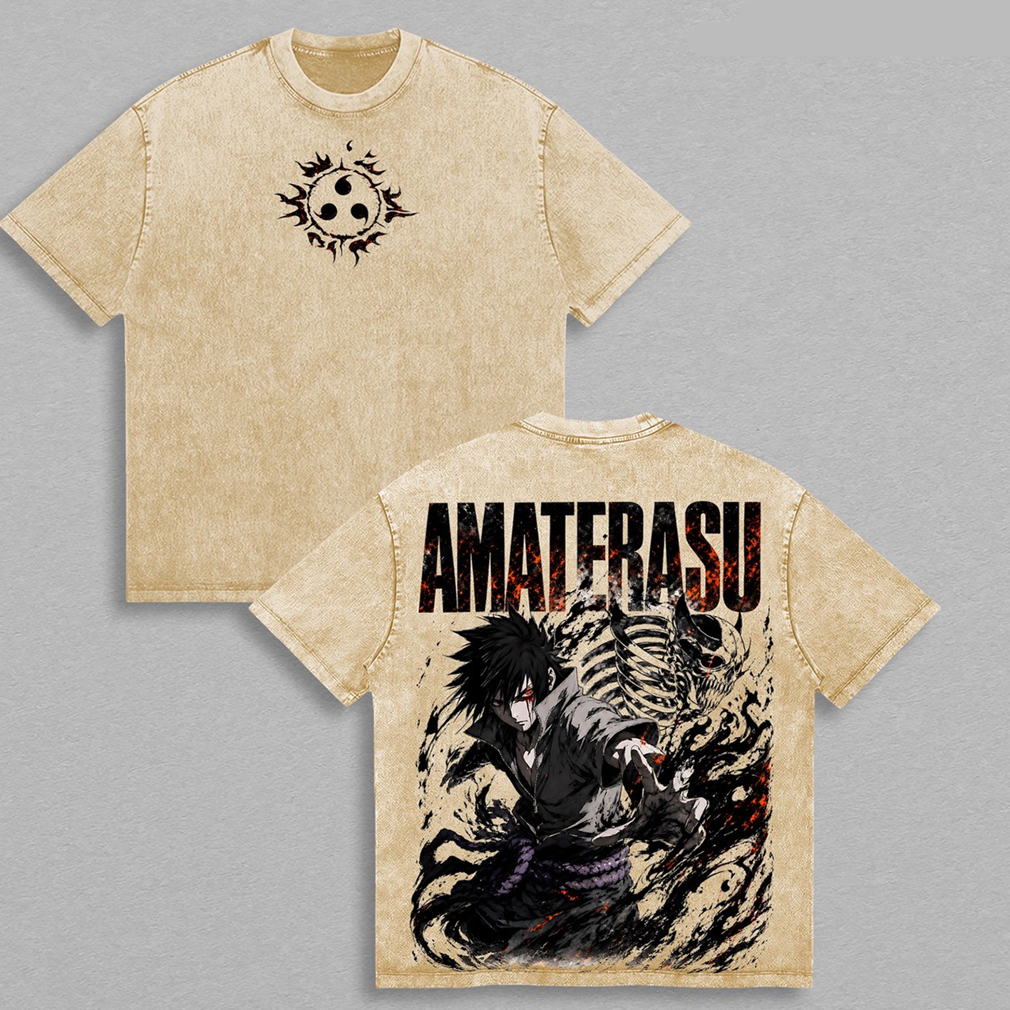 Naruto Sasuke Washed T-shirt/Crewneck/Hoodie