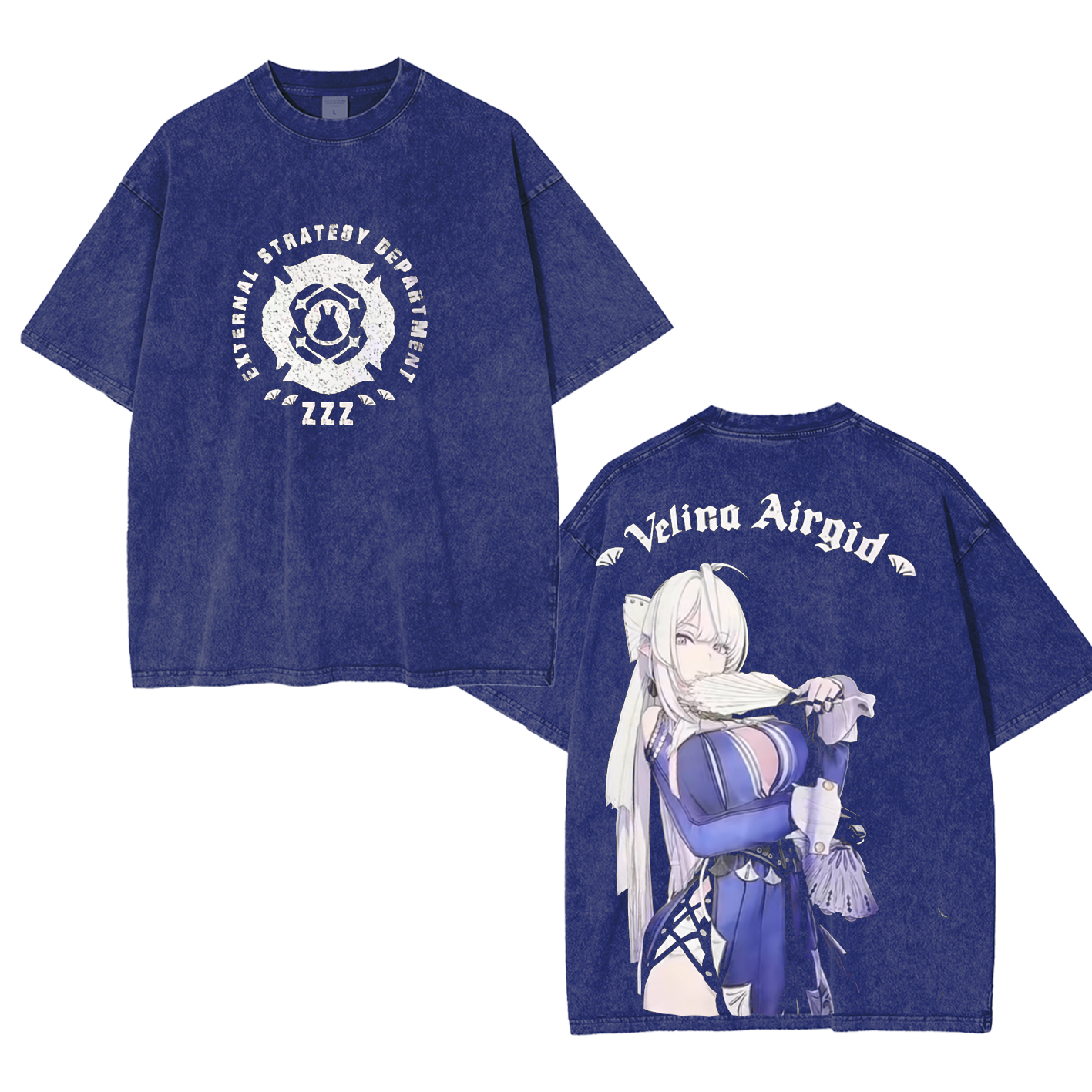 Zenles Zon Zero Velina Airgid Anime Unisex Washed T-Shirt