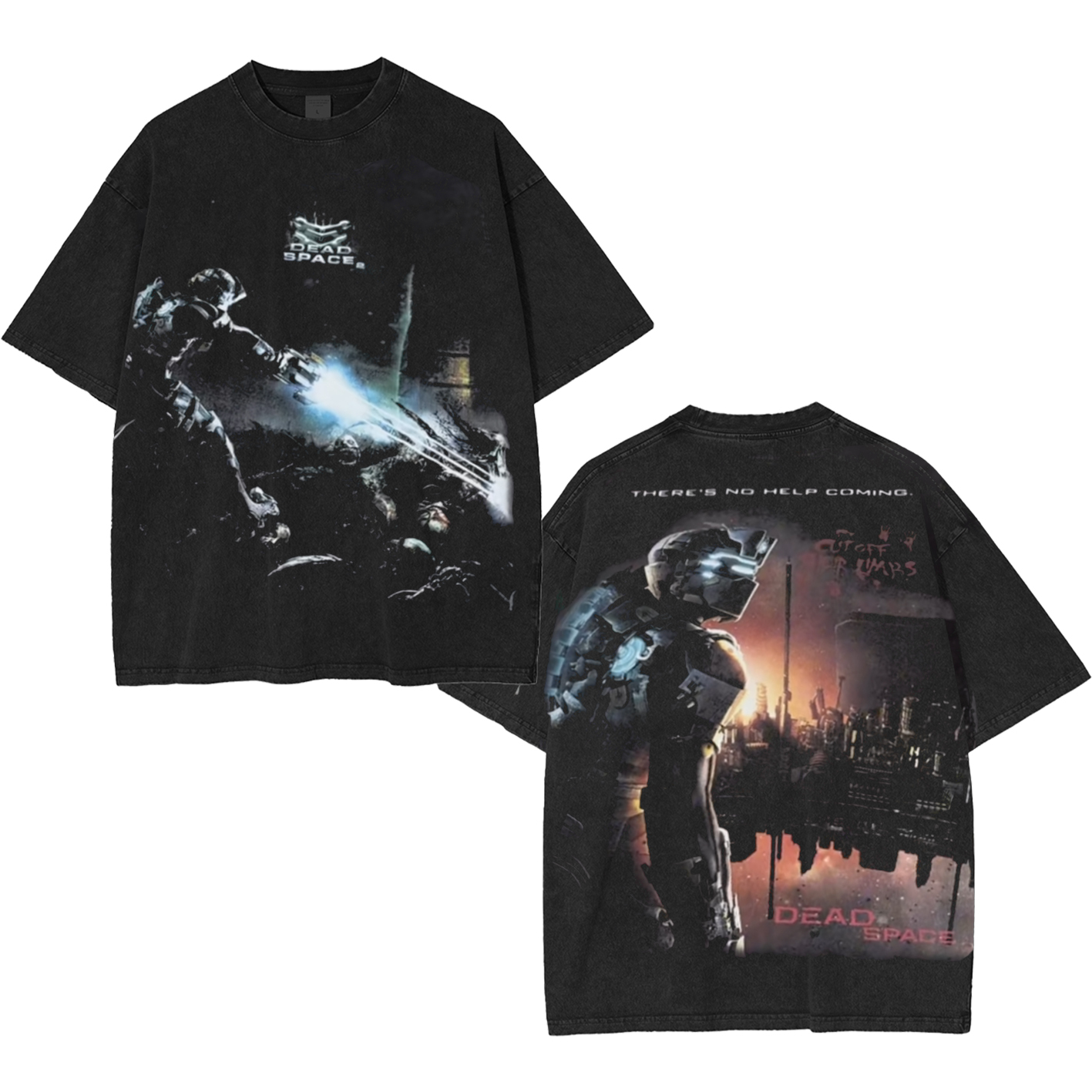 Retro Dead Space 2 Unisex Washed T-Shirt