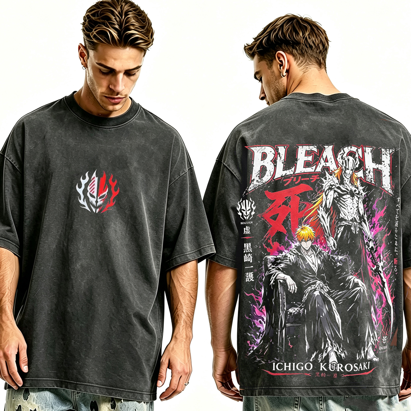 Ichigo Bleach Washed T-shirt/Crewneck/Hoodie