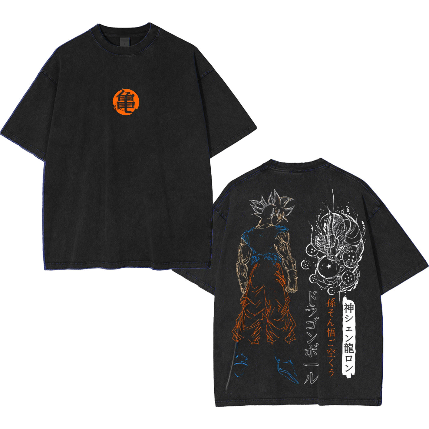 Goku Dragon Ball Vintage Unisex  Washed T-Shirt