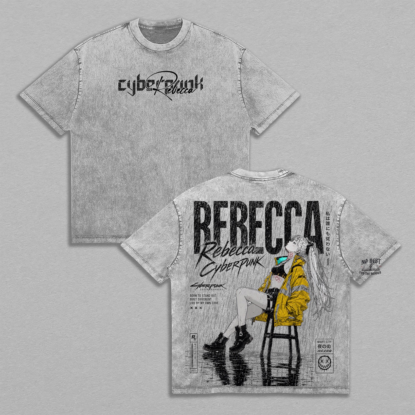 Cyberpunk 2077 Rebecca Washed T-shirt/Crewneck/Hoodie