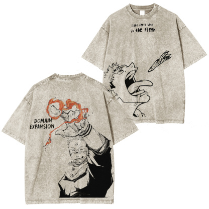 Yuji x Sukuna Vintage Washed T-shirt/Crewneck/Hoodie
