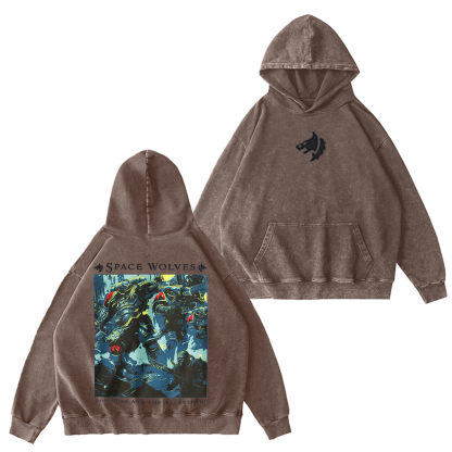 Space Wolves Warhammer 40k Washed Hoodie