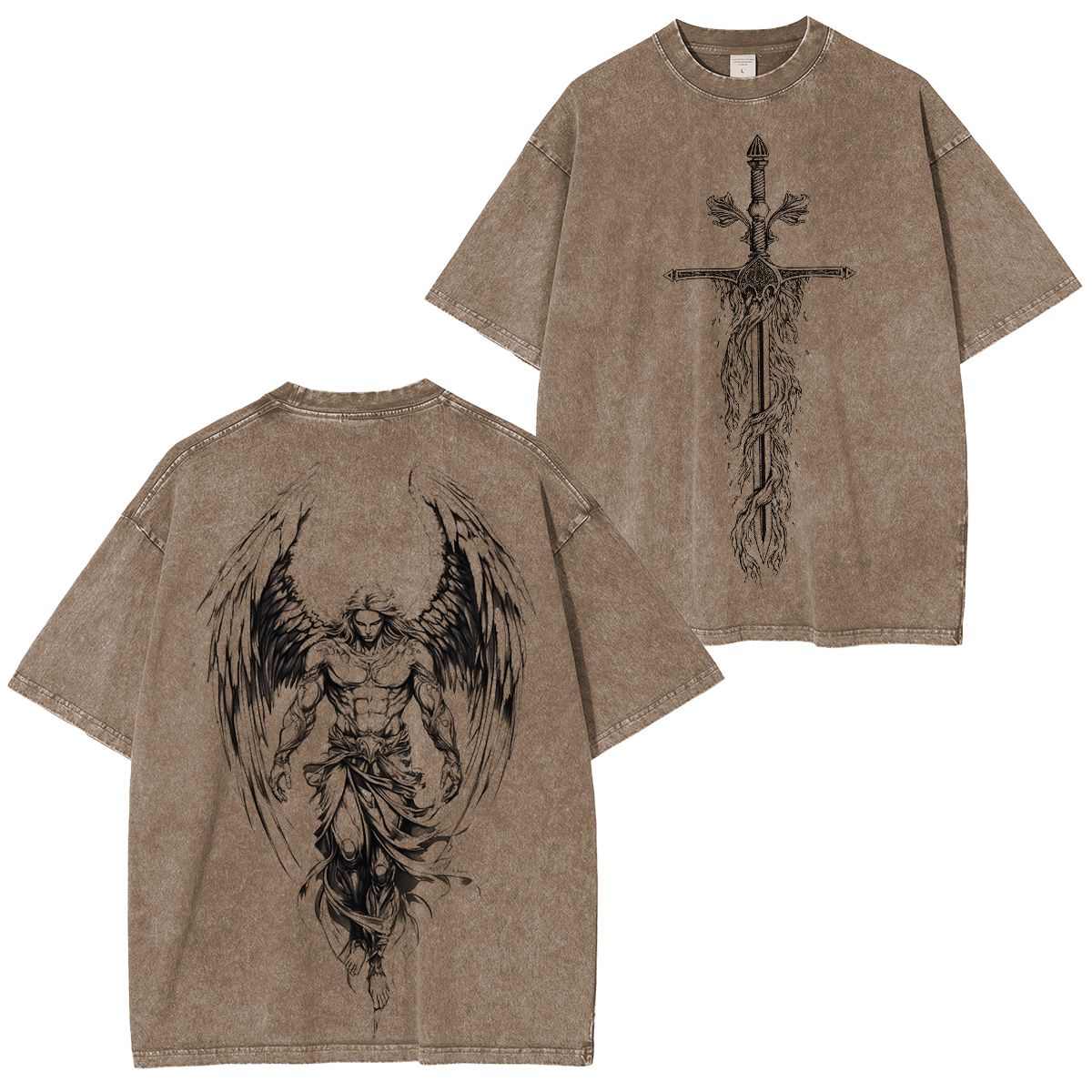 Archangel Michael: Transform Your Style with Power Unisex Washed T-Shirt