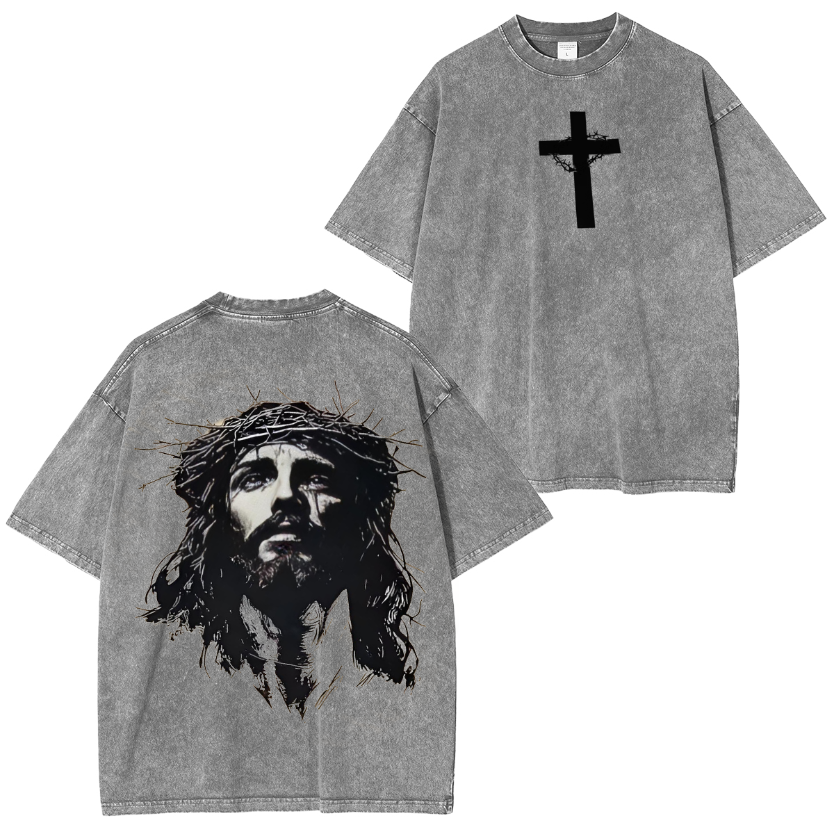 Vintage Jesus Unisex Washed T-Shirt