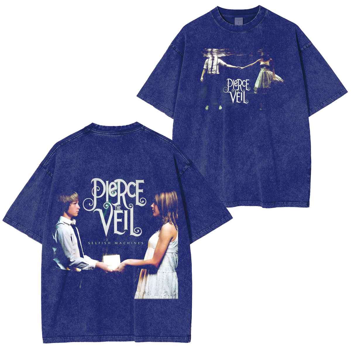 Pierce The Veil Selfish Machines Washed T-Shirt