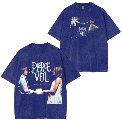 Pierce The Veil Selfish Machines Washed T-Shirt