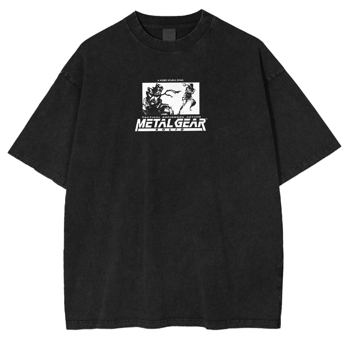 Metal Gear Solid Alaskan night Snake Washed T-shirt