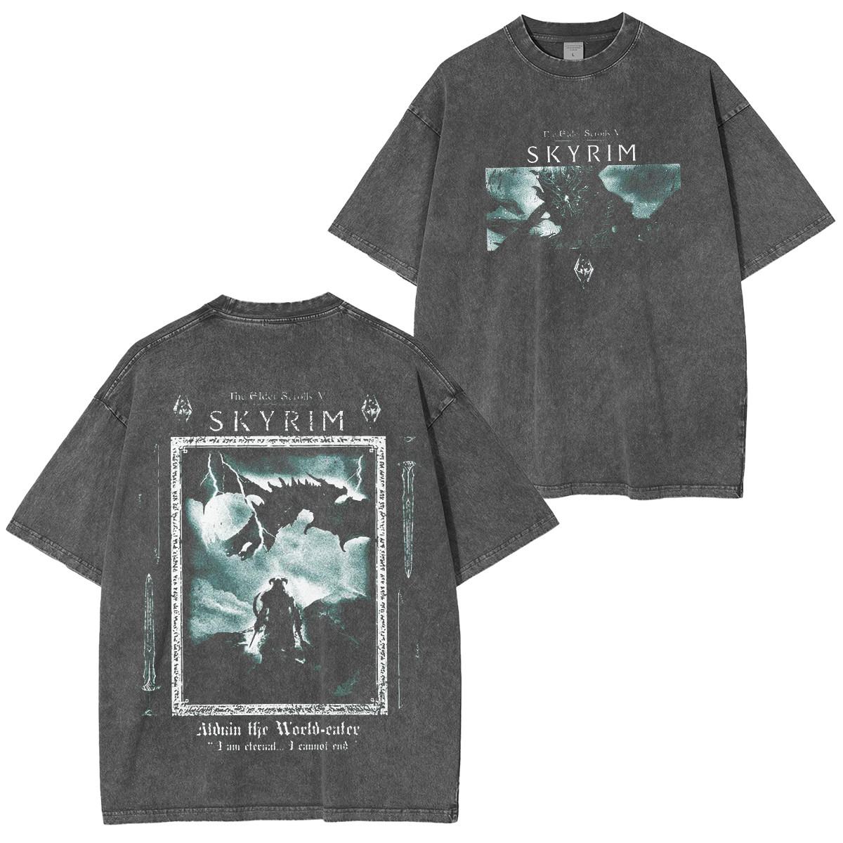 Skyrim The Elder Scrolls V Alduin Life Watch Eater T-Shirt