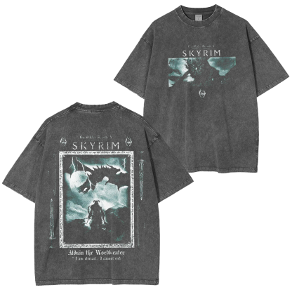 Skyrim The Elder Scrolls V Alduin Life Watch Eater T-Shirt