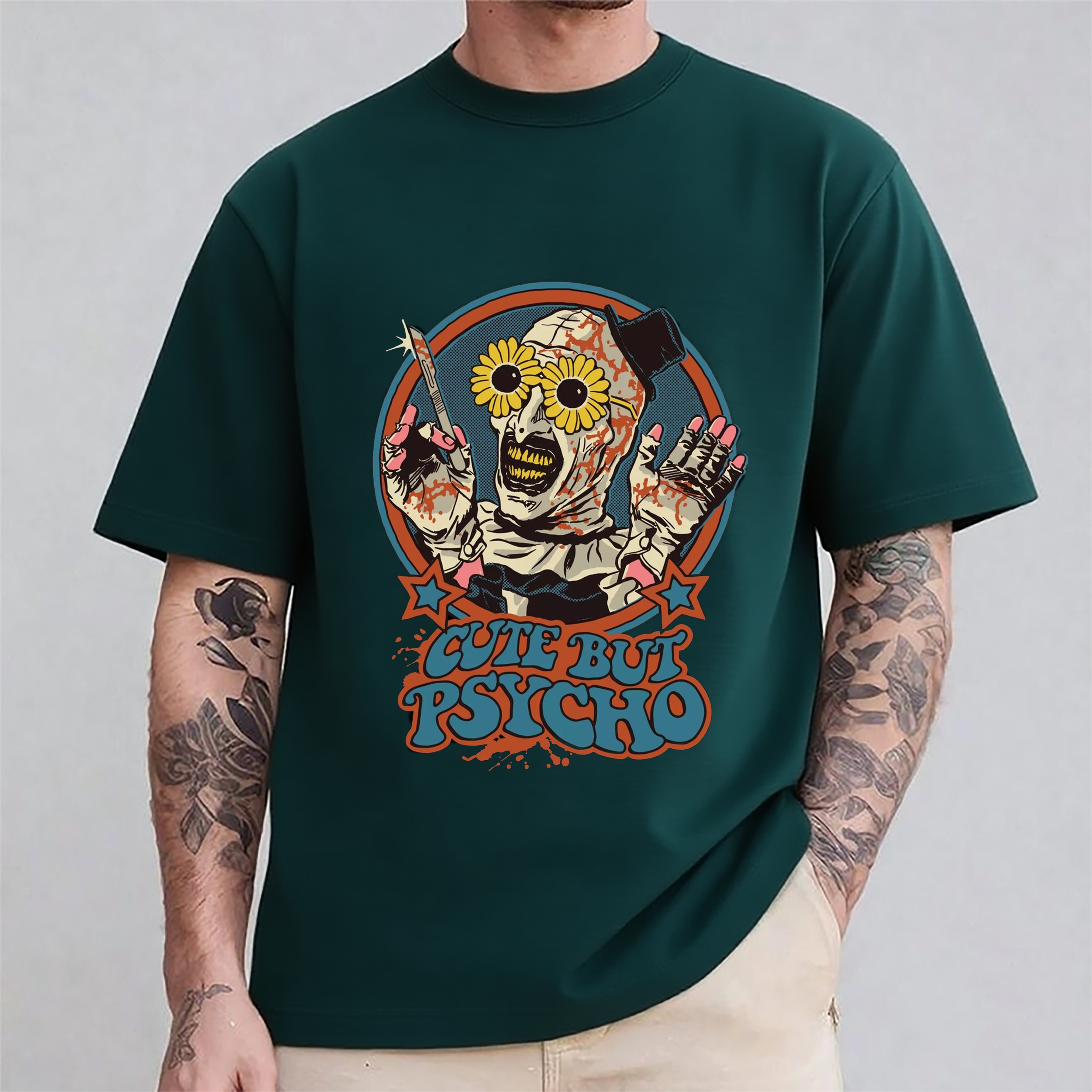 Terrifier Art the Clown Cute but Psycho Unisex Shirt/Crewneck/Hoodie
