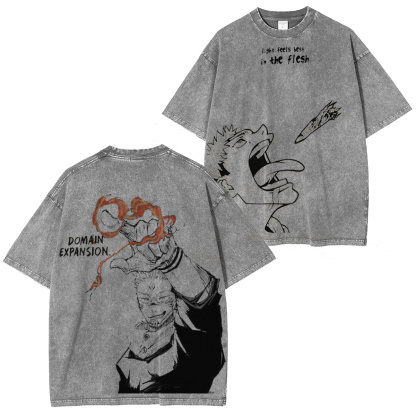 Yuji x Sukuna Vintage Washed T-shirt/Crewneck/Hoodie
