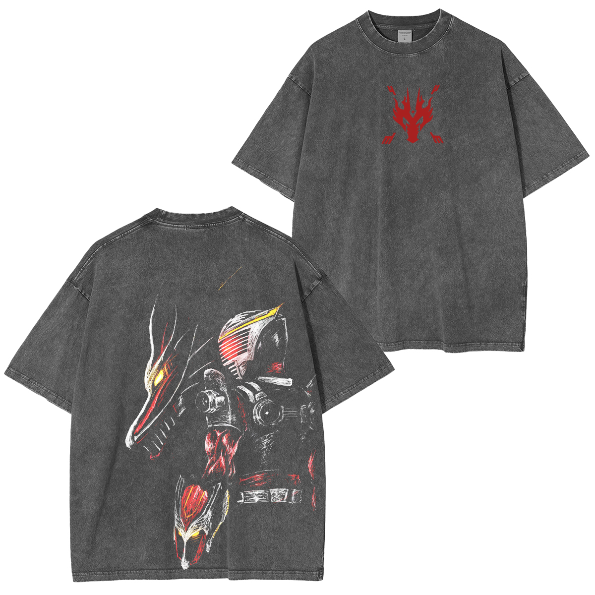 Dragreder-Kamen Rider Ryuki Vintage Washed Unisex T-Shirt