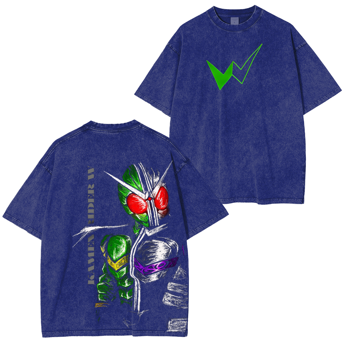 Kamen Rider W Vintage Washed Unisex T-Shirt