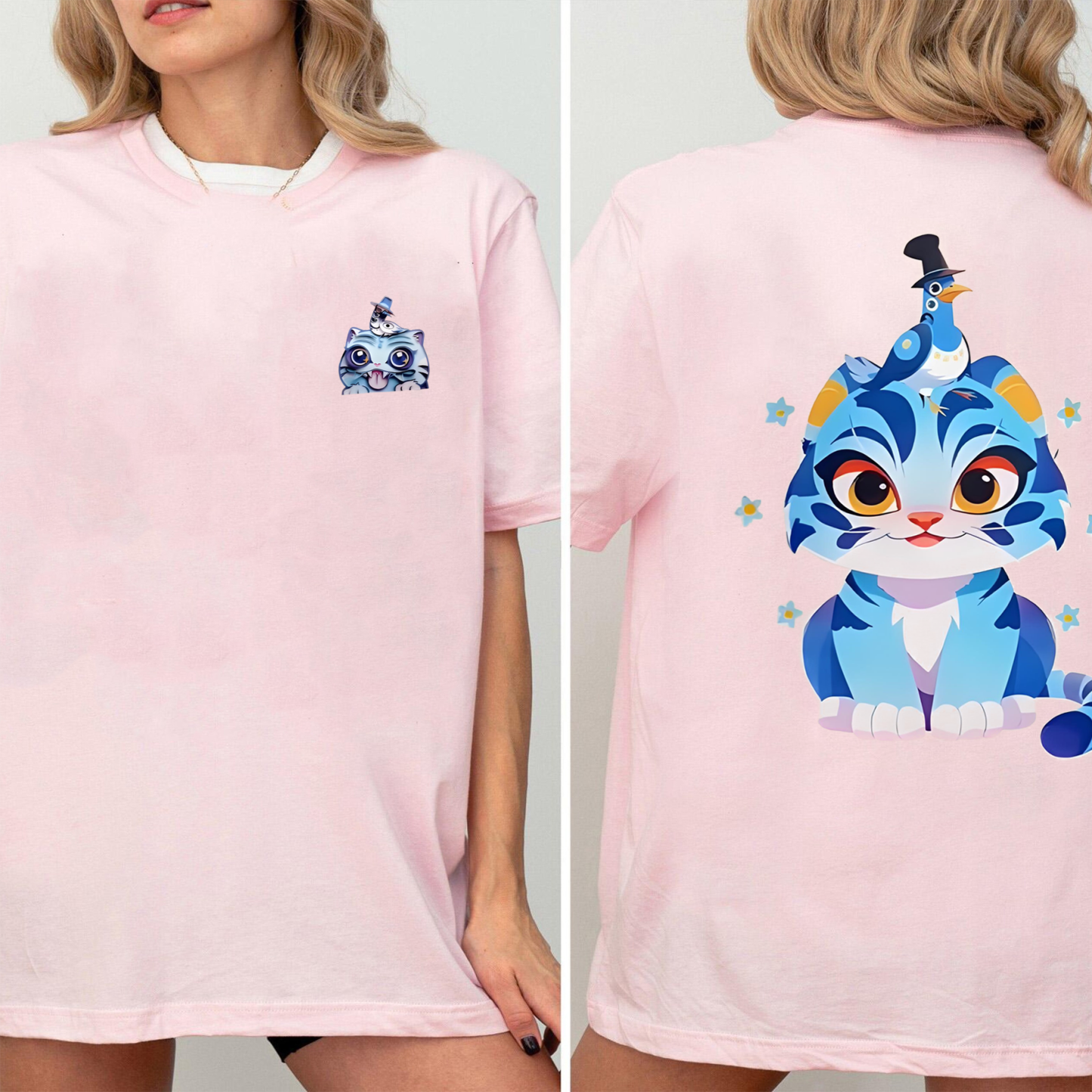 Derpy Blue Fur Tiger Unisex Shirt/Crewneck/Hoodie