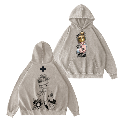 Haumea Fire Force Anime Double Printed Vintage T-shirt/Crewneck/Hoodie