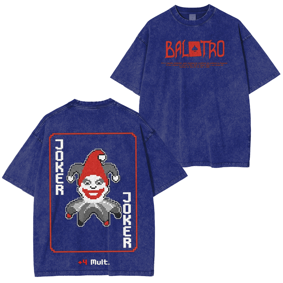 Balatro Droll Joker Vintage Washed T-shirt/Crewneck/Hoodie