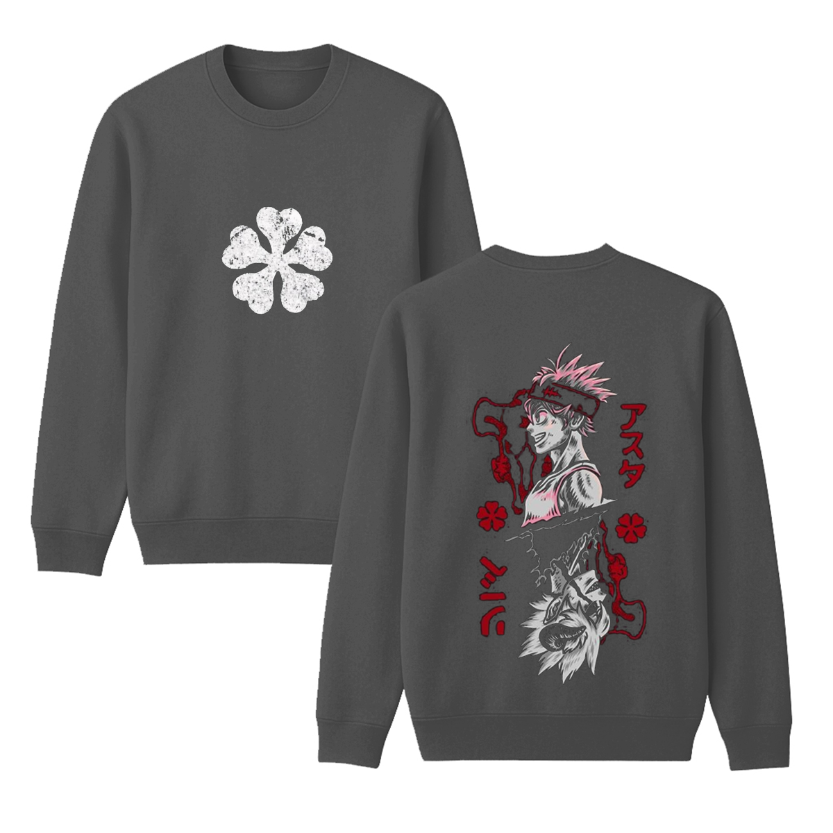 Black Asta Clover Unisex Anime T-Shirt/Crewneck/Hoodie