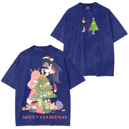 Adventure Time Christmas Vintage Washed T-shirt/Crewneck/Hoodie