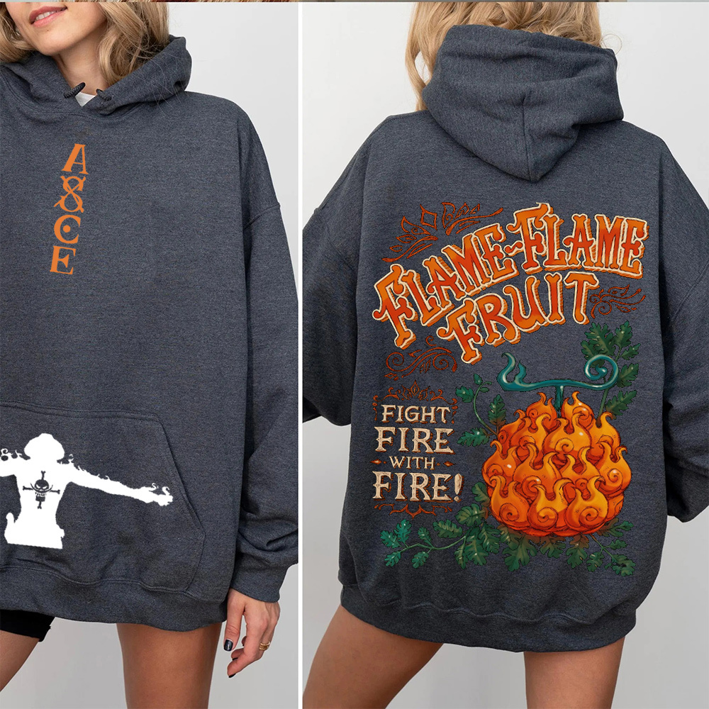 Flame Flame Fruit One Piece Vintage Oversized T-shirt/Crewneck/Hoodie