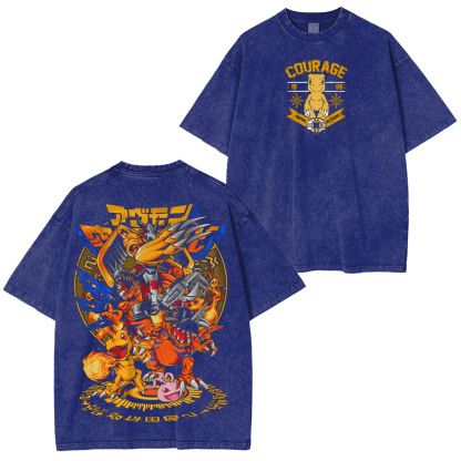Classic Agumon Digimon Oversized T-shirt/Crewneck/Hoodie