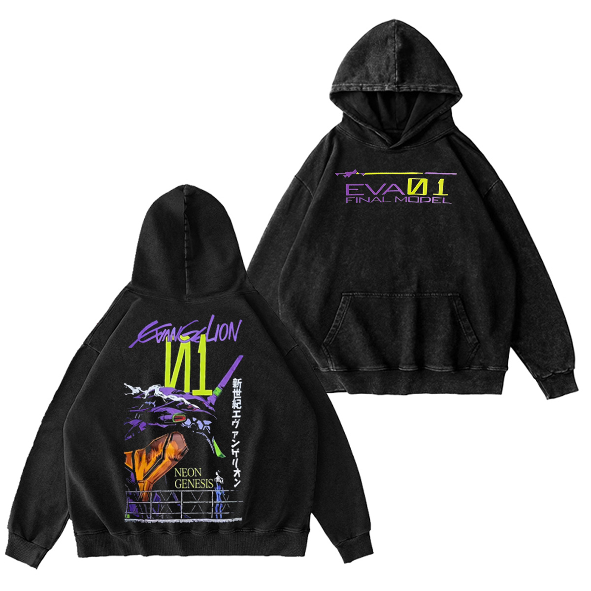 Neon Genesis Evangelion EVA 01 Oversized T-shirt/Crewneck/Hoodie