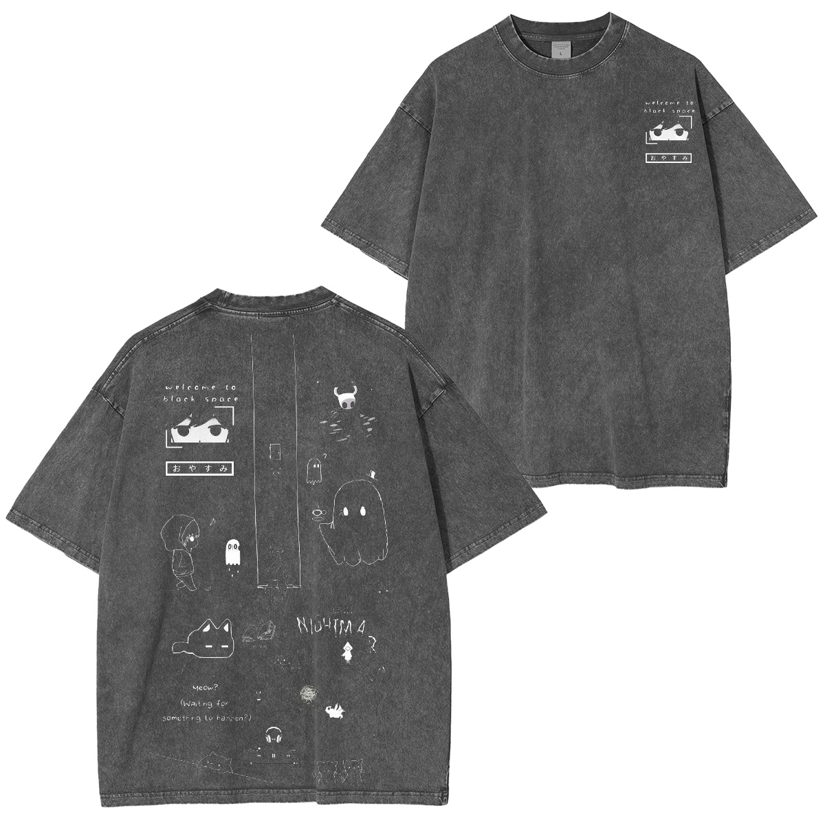 Black Space Omori Oversized T-shirt/Crewneck/Hoodie