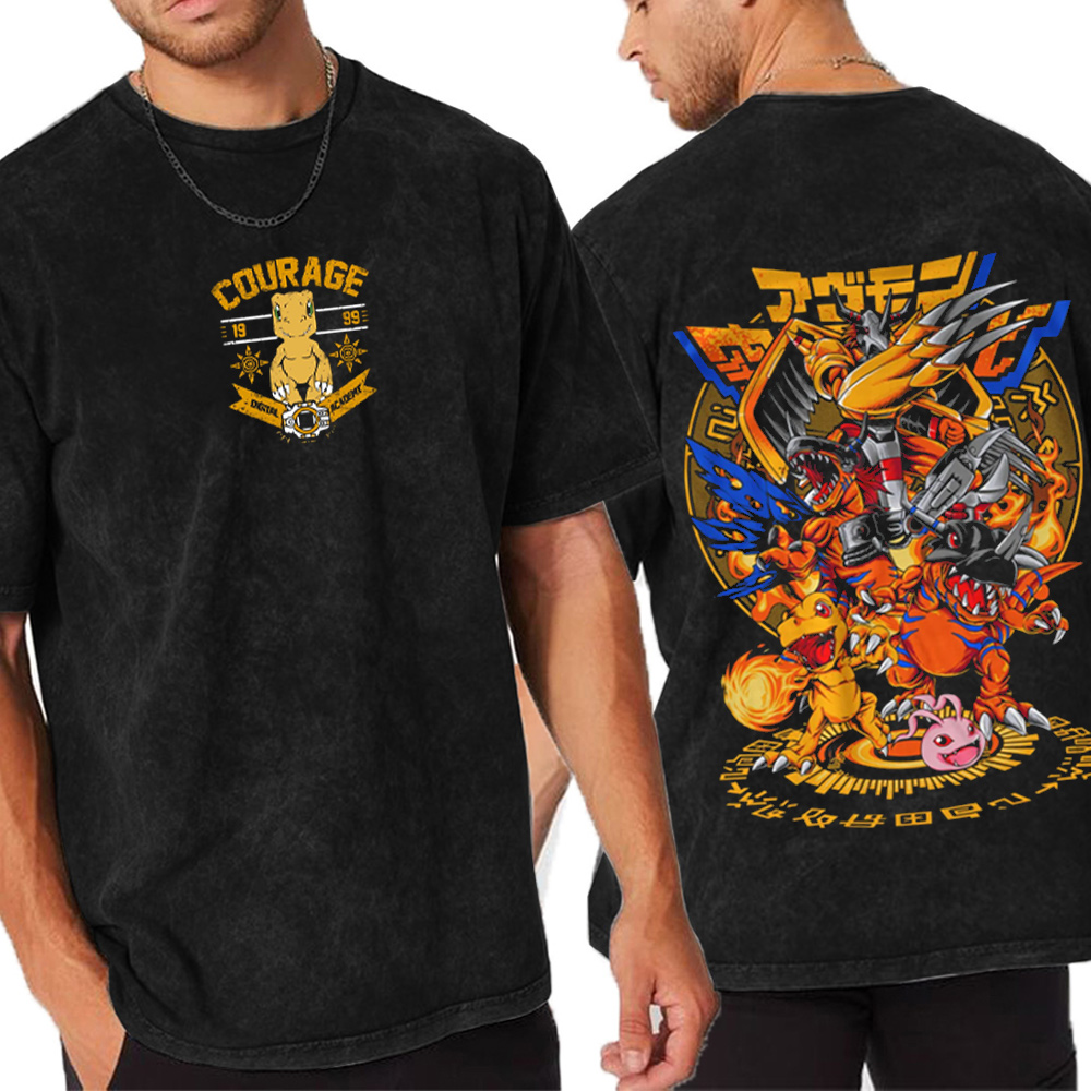 Classic Agumon Digimon Oversized T-shirt/Crewneck/Hoodie