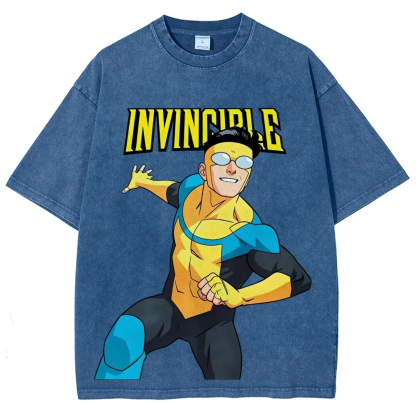 Invincible Unisex Washed T-Shirt