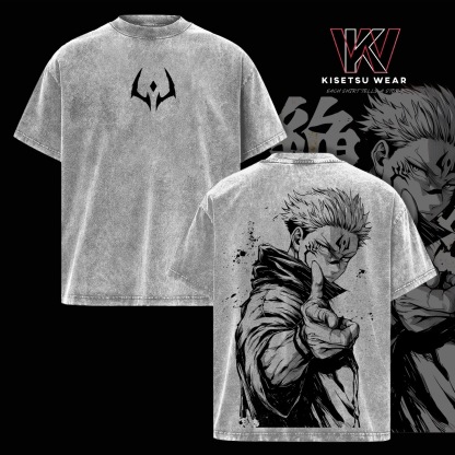 Gaara Naruto Anime Anime Double  Vintage Washed T-shirt/Crewneck/Hoodie