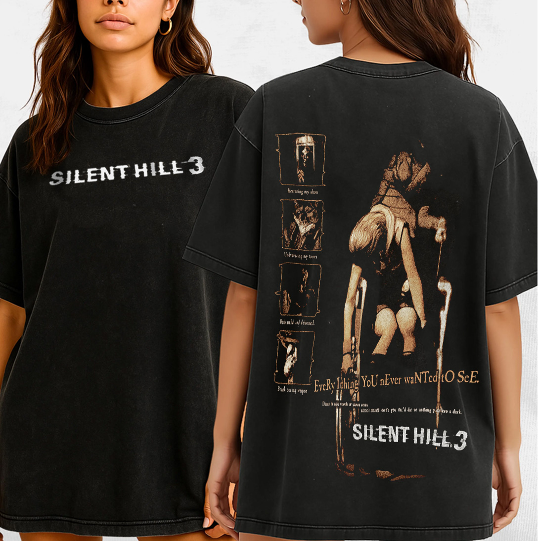 silenthill3 Retro Washed T-Shirt