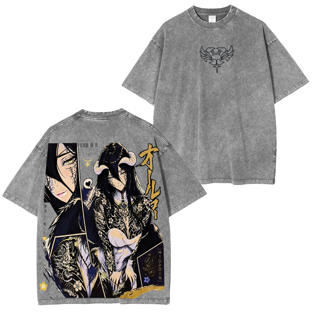 Overlord Albedo Vintage Washed T-shirt/Crewneck/Hoodie