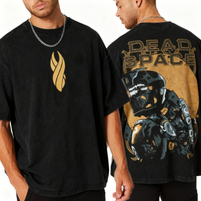 Retro The Dead Space Clothes Graphic Print T-Shirt