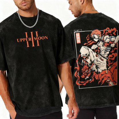Akaza Demon Slayer Vintage Washed Unisex T-Shirt
