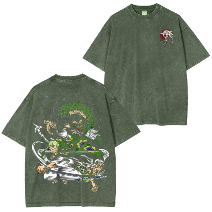 Lufdy Y Zoro Unisex Washed T-Shirt/Hoodie/Pullover Sweatshirt