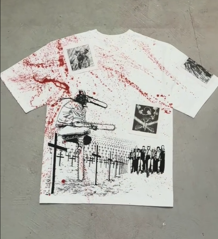 Chainsaw Man Vintage Washed T-shirt/Crewneck/Hoodie