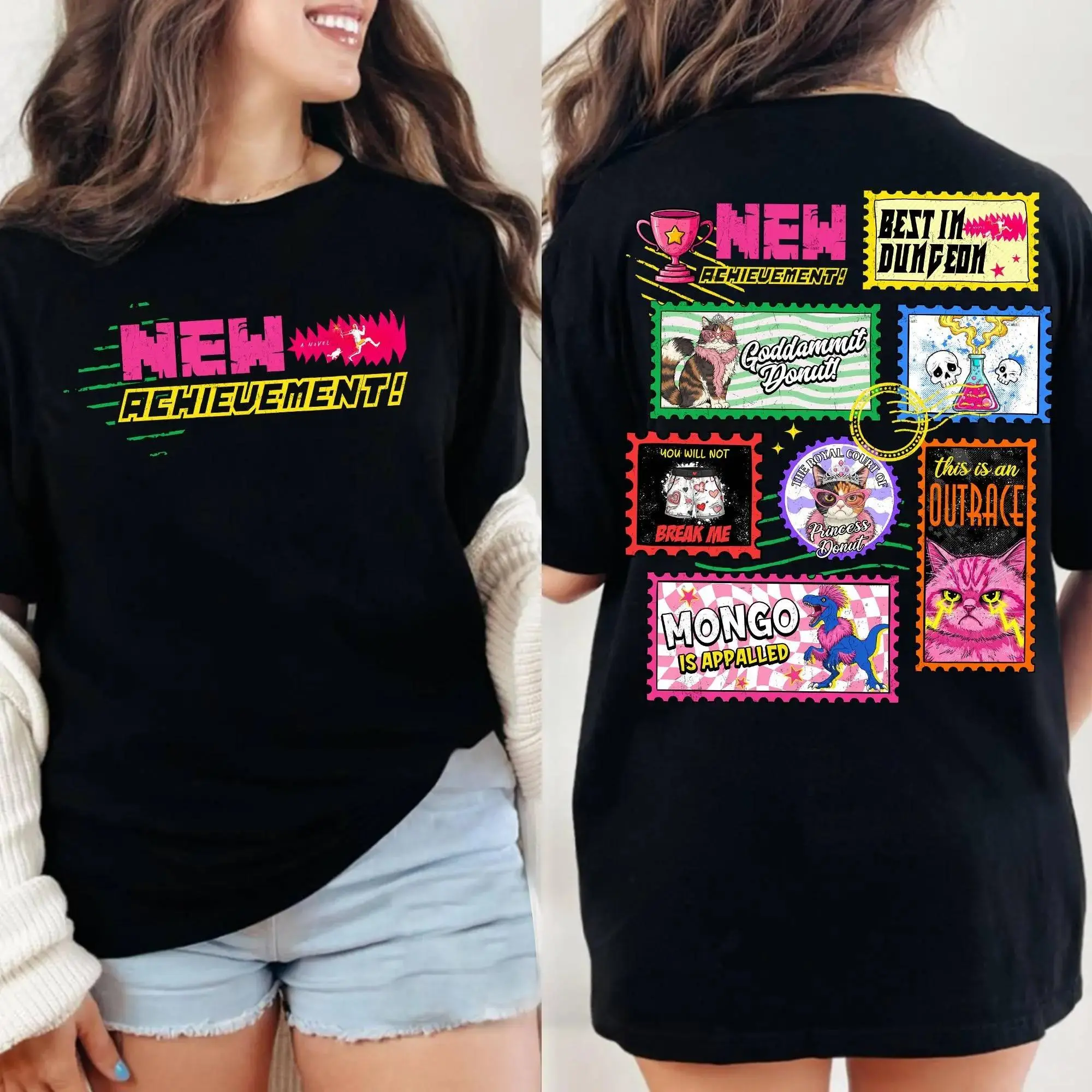 Dungeon Book Lover Book Stamps Oversized T-shirt/Crewneck/Hoodie