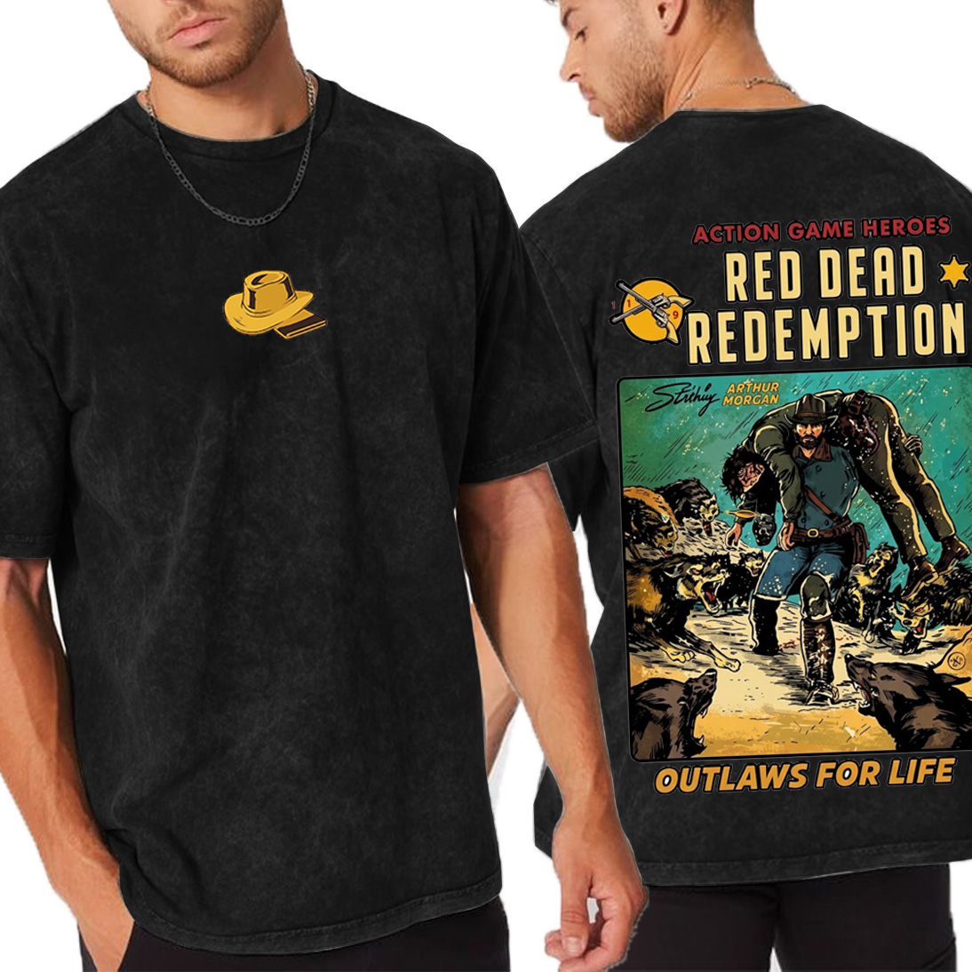 Arthur Morgan x Red Dead Redemption Vintage washed T-shirt/Crewneck/Hoodie